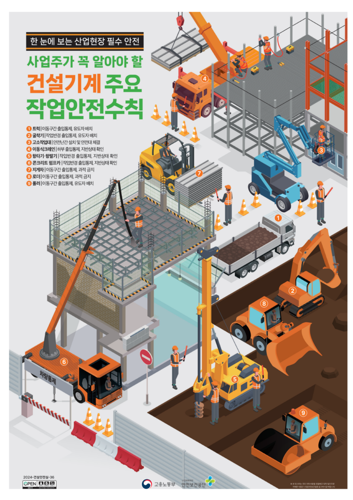 건설기계 주요 작업안전 수칙